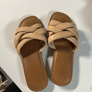A new day target sandals tan woven 7.5